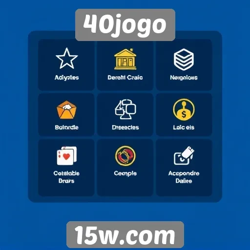 Recursos e funcionalidades do site 40jogo